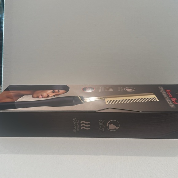 NIB Hollywood Xpressions Ctreme Heat Strsightening Comb heats up to 450 degrees. - Picture 3 of 6